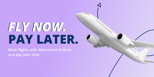 Fly Now Pay Later with Alternative Airlines and Payflex